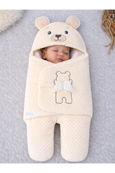 Tomuycuk بطانية شخصية ذات قدم - قطن مطرز لطيف ومزخرف ناعم