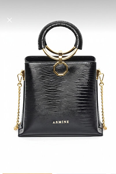 Armine Çanta 260 Siyah Croco