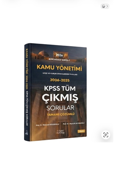 Felix Kitap Kamu Yönetimi KPSS Çıkmış Tüm Sorular Tamamı Çözümlü
