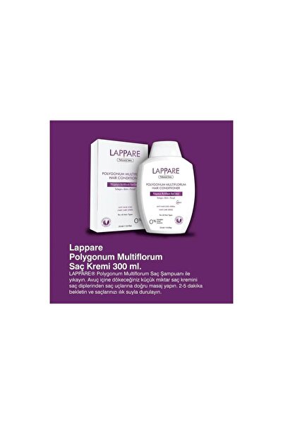 Lappare POLYGONUM MULTİFLORUM SAÇ KREMİ 300 ML- Saç Dökülmesine Karşı-Macadam...