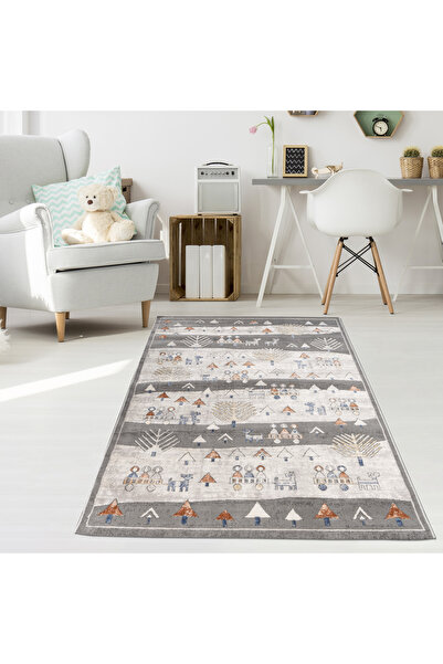 Konfor Halı Konfor Kids Renkli 4583 Yumuşak Dokulu Modern Dokuma Çocuk Halısı