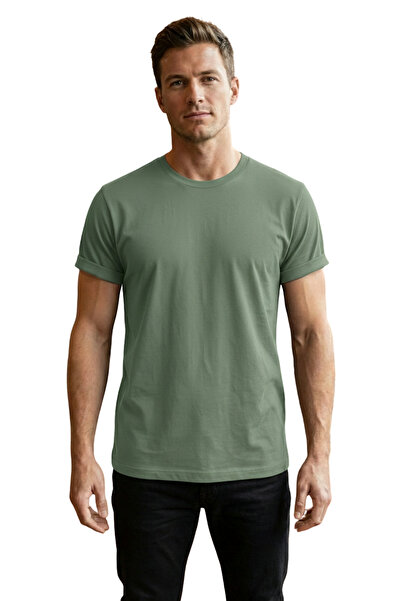 DK DAKSEL Ανδρικό μπλουζάκι από βαμβάκι Çağla Color Regular Fit