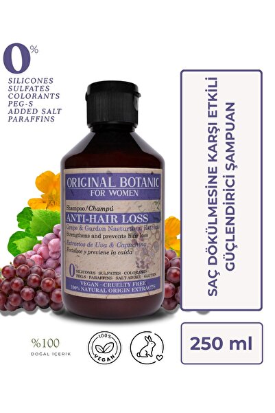 Original Botanic Dökülme Karşıtı Vegan Şampuan Kadın 250 ml