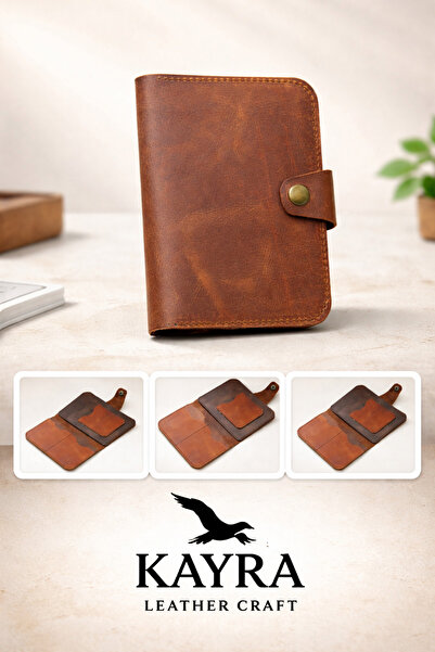 NUBLADO محفظة حامل بطاقات مصنوعة يدويًا من الجلد الطبيعي 100٪ بتصميم بسيط للج...