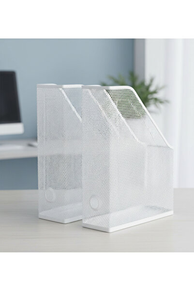 IKEA Drönjöns Set de 2 Dosare din oțel cu plasă pentru reviste Dosar cu raft ...