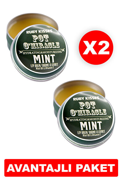 Kiss Pot O'miracle Yoğun Nemlendirici Ve Onarıcı Dudak Bakımı Nane Özlü 10 gr...