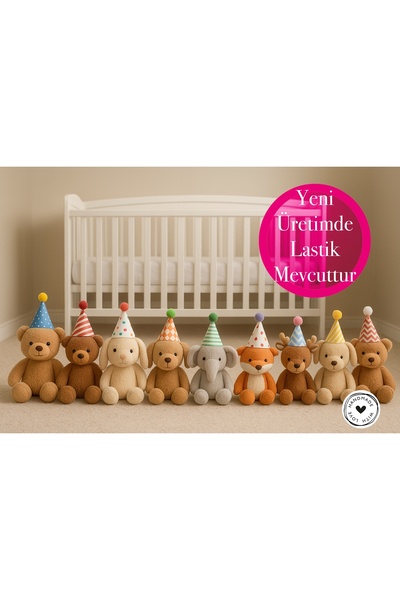 Minia Parti Süpriz Oyuncak için Minik Şapka Lastikli 7 cm x5 Adet