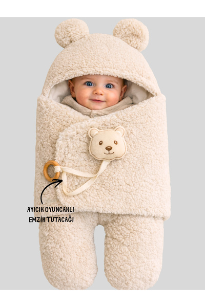 Tomuycuk بطانية قماشية ناعمة للأطفال مع أقدام للنوم |   معطف شتوي سميك |   0-...