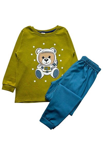 elmas kids Set de pijamale de iarnă cu mâneci lungi, cu model de astronaut, v...