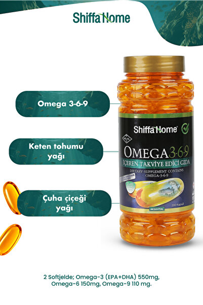 Shiffa Home Omega 3 6 9 1000mg 200 Kapsül
