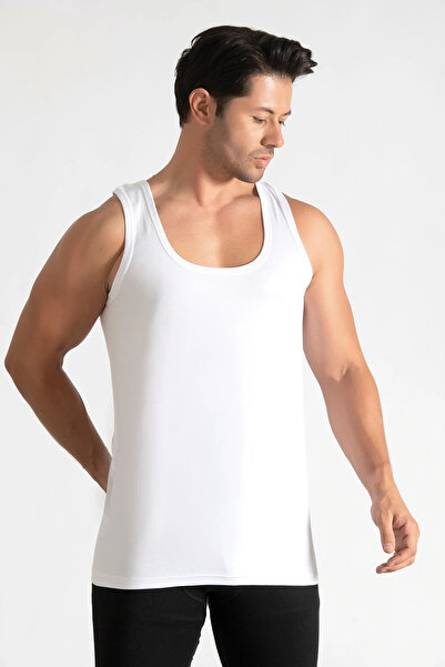 Tutku Ter0102 6 Pieces Men's Ribbed Undershirts