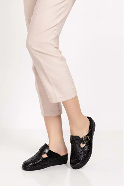 SHOUGO Orthopedic Buckle Leather Sabo Slippers Are Suitable for Heel Spurs an...