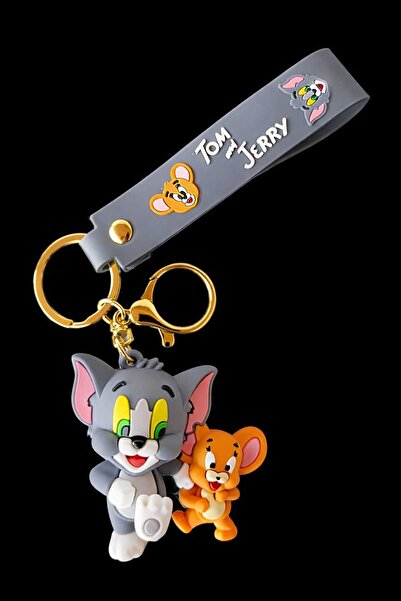 KAYLANIN DÜNYASI سلسلة مفاتيح توم وجيري - شخصية كرتونية لطيفة، زينة لحقيبة ال...