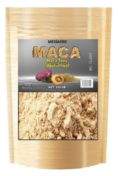 MediaFire Öğütülmüş Gerçek Saf Maca ( Maka ) Kökü Tozu 100 gr - Maca Root Lepidium