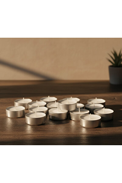 IKEA Jamlık Açık Bej 3.5 Saat Vanilya Kokulu Tealight Mum 30adet