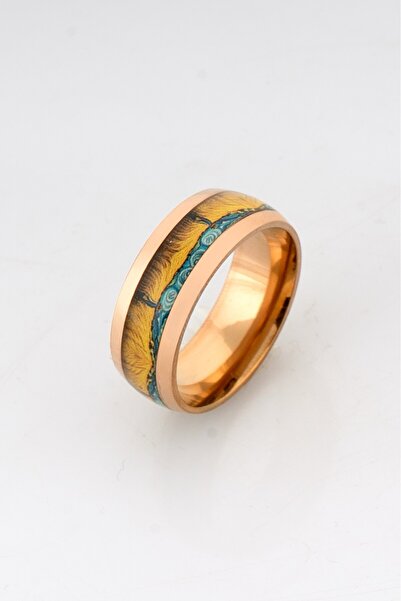 UKHWD SUPPLY 316L Steel Van Gogh Men's Ring