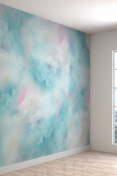dreamwall Duvar Kağıdı: Mavi Pembe Bulutlar Isı Ve Ses Yalıtımlı Sağlıklı Tek...