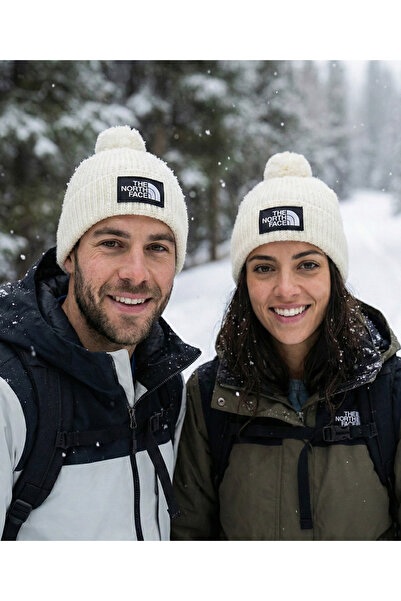 THE NORTH FACE قبعة صغيرة منسوجة ناعمة للحماية من البرد