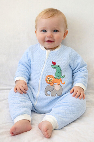 Tomuycuk بدلة طفل رضيع على شكل قرص العسل باللون الأزرق هدية ملابس أطفال