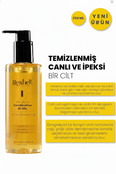 Reshell Nemlendirici Yüz Temizleme Jeli ve Yağı