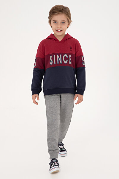 U.S. Polo Assn. Момчешки сиви меланжирани панталони от спортен екип 50307709-...