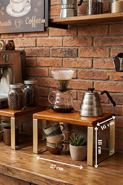 Myend رف منظم داخلي للخزانة الخشبية، منظم منظم فوق سطح المطبخ والحمام بأرجل م...