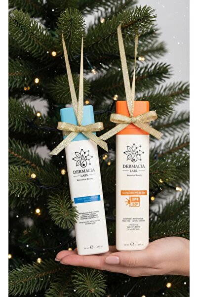 Dermacia Labs Güneş Kremi SPF50 + Nemlendirici Krem Seti | Özel Hijyenik Airl...