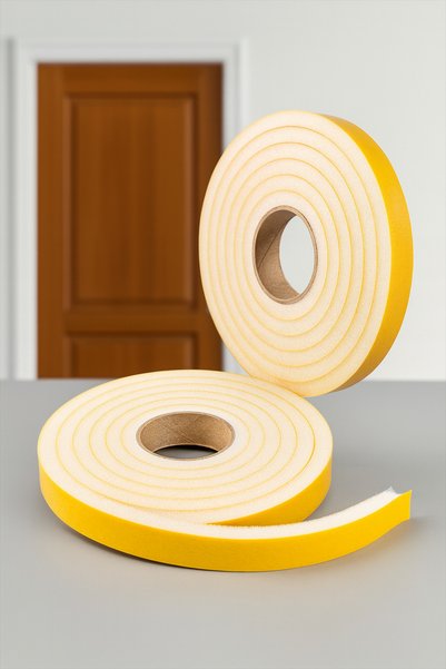 nistabolje 8 Pieces X 2.5 Mt (20 Meters) Adhesive Door Tape Thermal Insulation Sponge Cold Dustproof