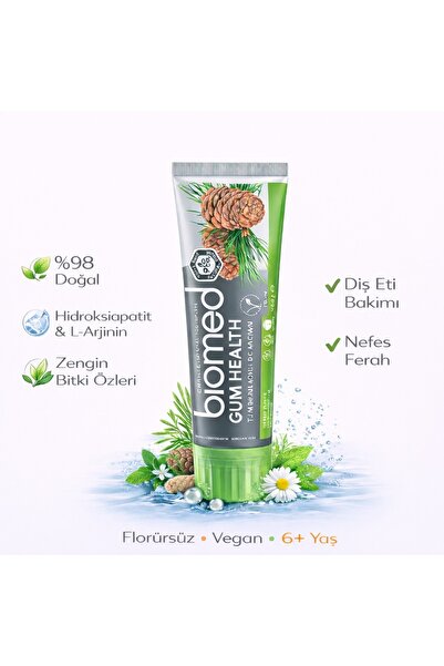 Biomed Gum Health Florürsüz Diş Macunu – Diş Eti Bakımı & Uzun Süreli Ferah N...
