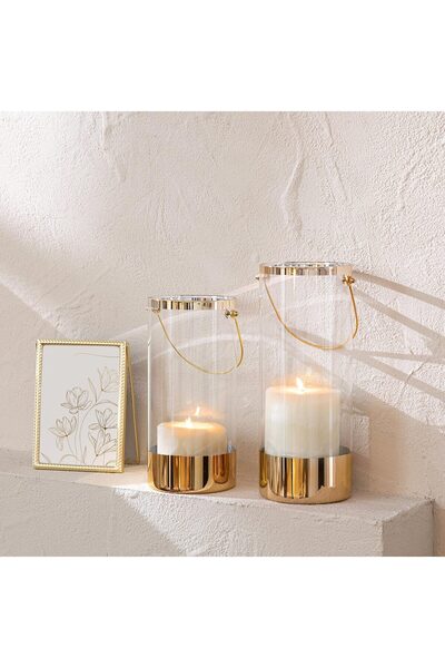 Chakra Lea Fener 12x30 Cm Altın