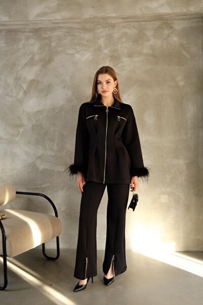 Lady Pixie Set de partea inferioară a brațelor din țesătură de scuba cu talie...