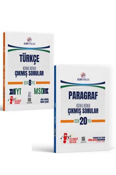Alan Yayınları TYT MSÜ Türkçe Son 7 Yıl ve Paragraf Son 20 Yıl Konu Konu Çıkm...