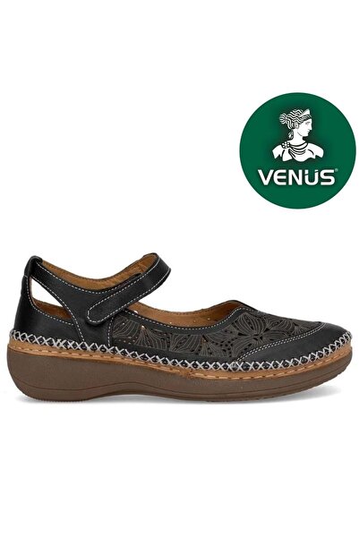 Venüs 25190244Y Γυναικεία παπούτσια casual από γνήσιο δέρμα Μαύρα