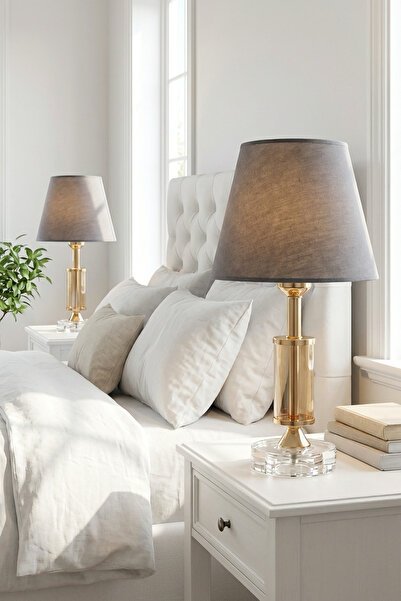 AbajurAksesuar عاكس الضوء ذو القبعة الذهبية المزدوجة من فرايداي