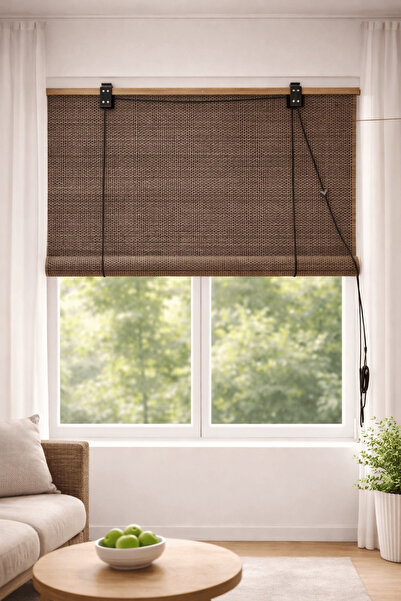 NAVEX Olympos Ahşap Bambu Stor Perde