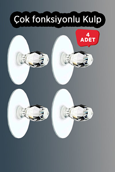 KCA HOME Yapışkanlı Kulp, Dolap Çekmece Çöp Kutusu Kapak Kulbu - Çok fonksiyo...