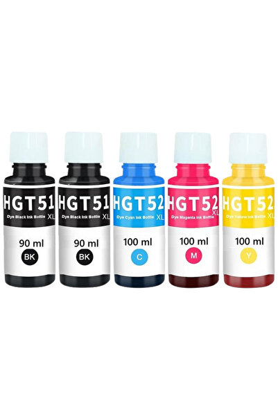 HP İnk Tank 410 / 415 Yazıcı Uyumlu Muadil GT51XL /GT52XL 90ml*2 siyah / 100 ...