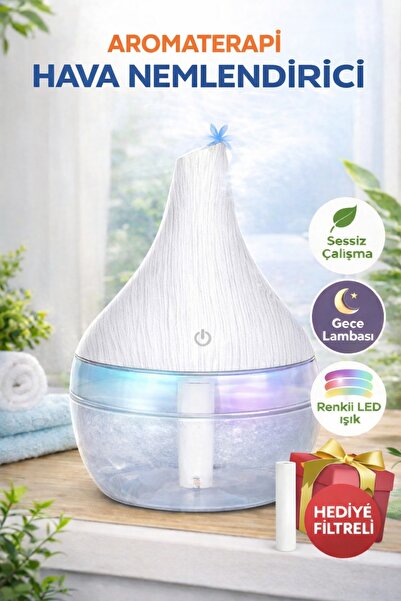 Zeynes Home Renkli Led’li Oda Hava Nemlendirici Hava Nemlendirici Aroma Difüzörü