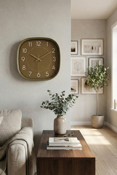 Frapan Home GLX 30 Cm Gerçek Cam Sessiz Mekanizma Duvar Saati