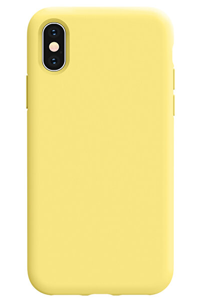 Marselit iphone X ve Xs Uyumlu Premium Lansman Liquid Silikon Kılıf İçi Kadif...