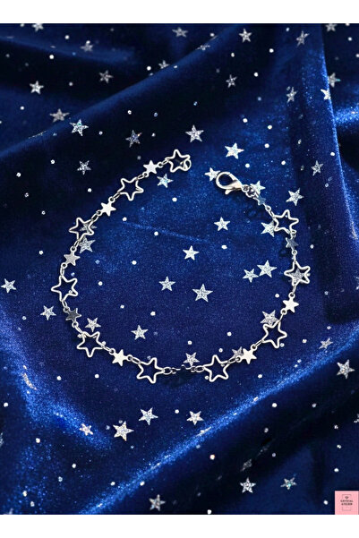 Crystal Atelier Yıldız Motifli Zincirli Bileklik Aesthetic Soft Vibes Vintage...