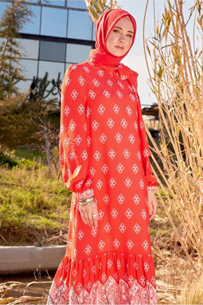 Alvina 44601 Rochie cu model etnic