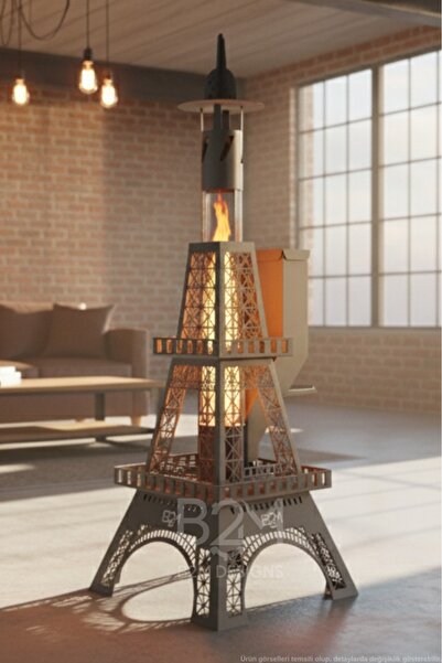 B2M DESIGNS B2M Flame Tower PELET SOBA