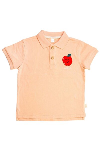 Miela Kids Tricou cu gât polo cu imprimeu cu mere