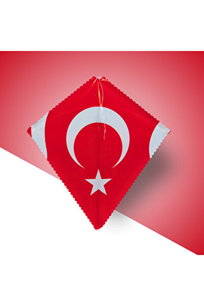 GÜLEN UÇURTMA Naylon Elmas Uçurtma / Türk Bayraklı