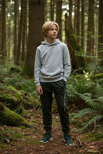 Fulla Moda بنطلون رياضي للأولاد مطبوع عليه نص