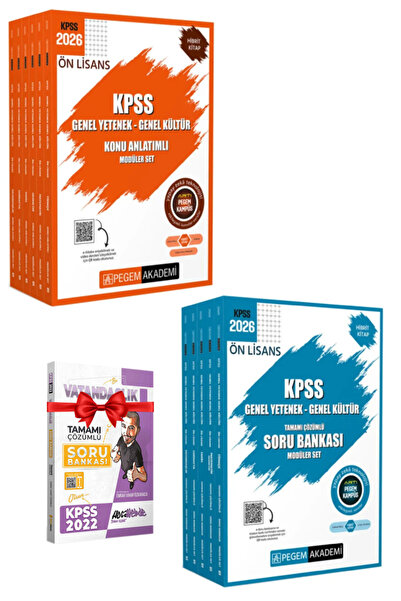 Pegem Akademi Yayıncılık 2026 Pegem Önlisans GYGK Konu Anlatım+Önlisans GYGK ...
