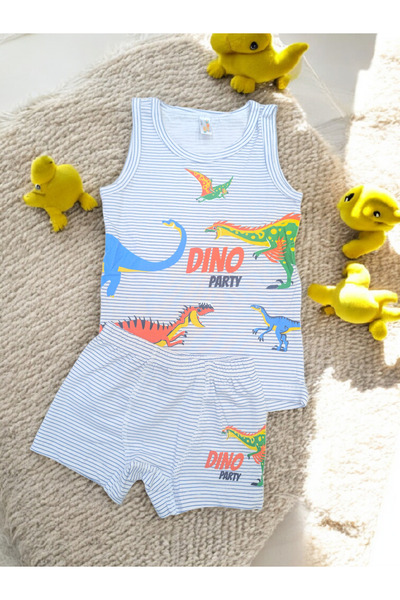 elmas kids Dečački set majica bez rukava od 100% pamuk komada bokserice