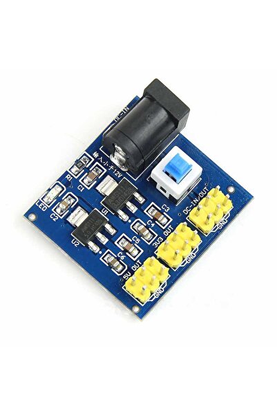Robotistan 12 V Giriş 3.3 V, 5 V Çoklu Çıkışlı Regülatör Kartı