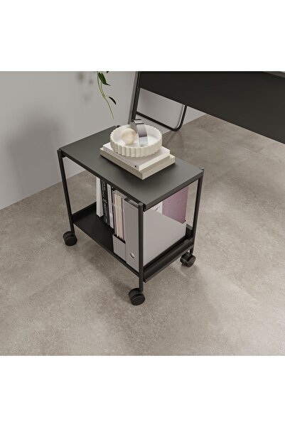 lagomood Ella Tekerlekli Sehpa Antrasit